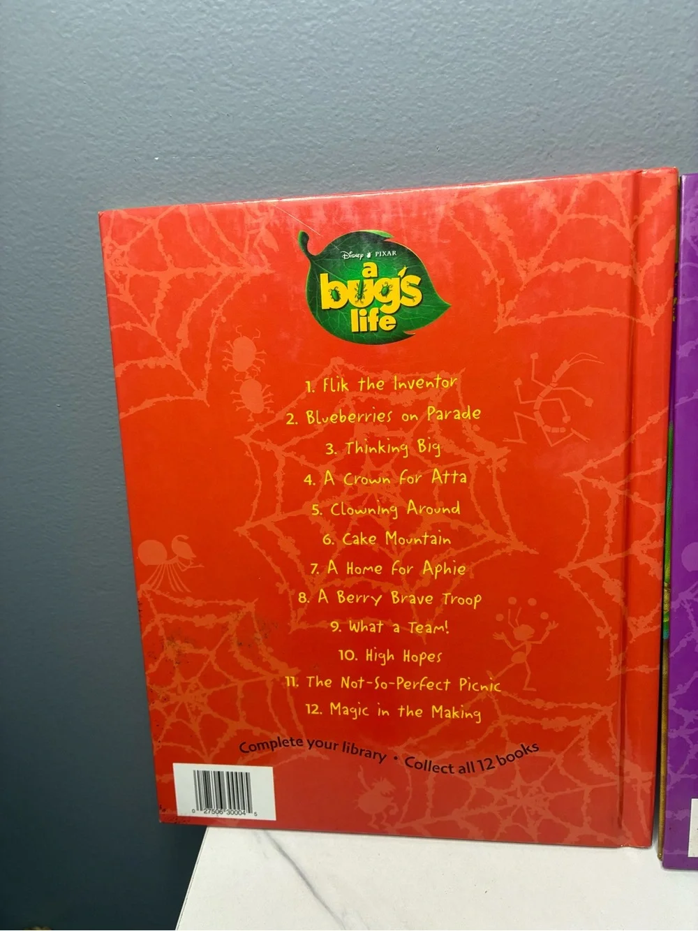 Disney Pixar A Bug’s Life Hardcover Books Vol 4 & 6 Crown for Atta Cake Mountain